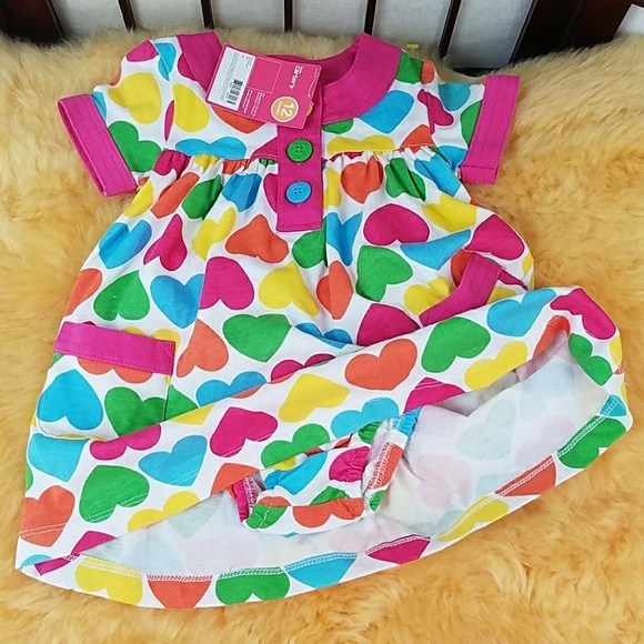 Carter's Other - Cotton CARTER'S Heart Print 12 months  Dress Set
